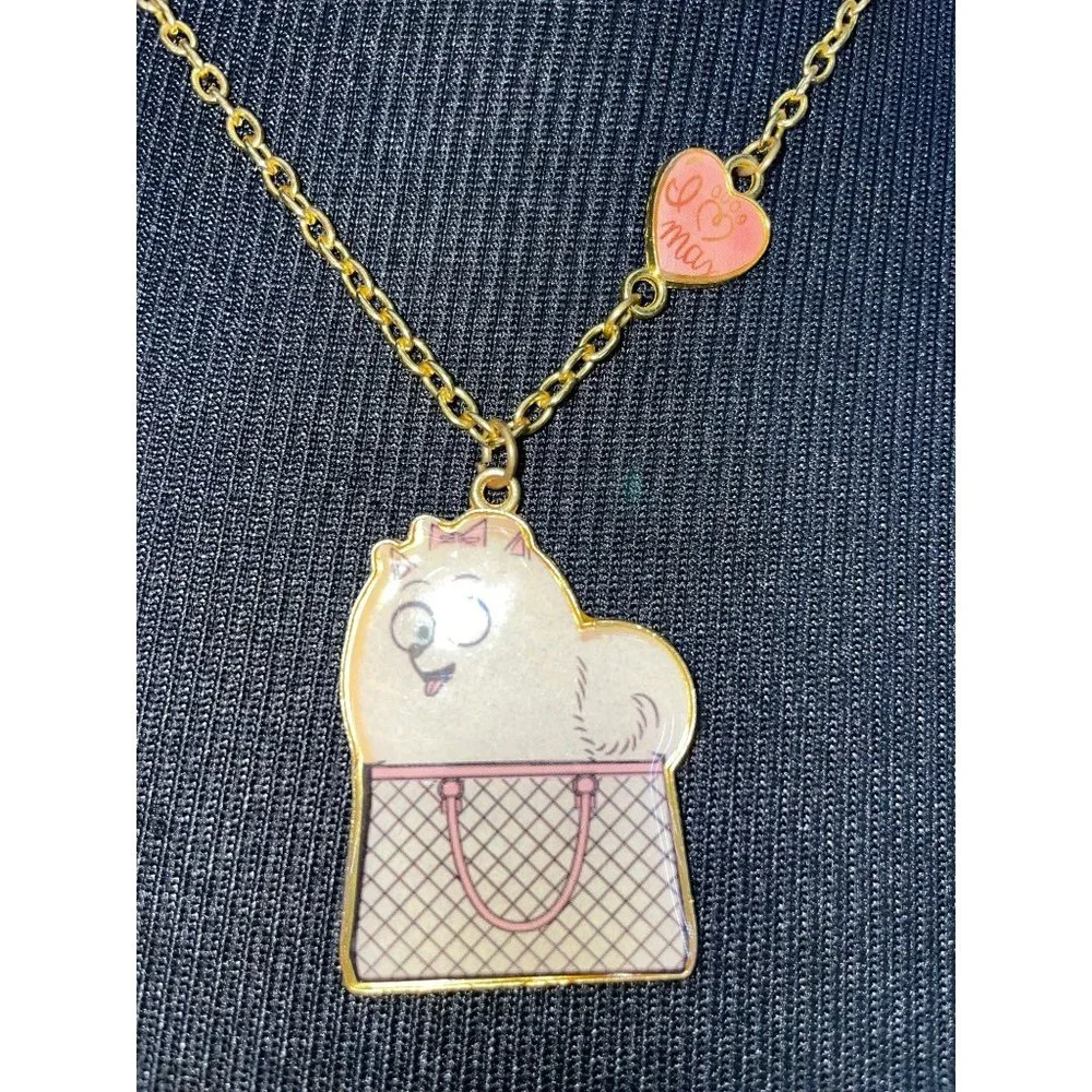Disney The Secret Life of Pets‎ Jewelry Necklace I LOVE MAX Dog Purse